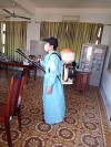 Trường Cao đẳng Kỹ thuật Công - Nông nghiệp Quảng Bình phun thuốc khử trùng phòng dịch Corona